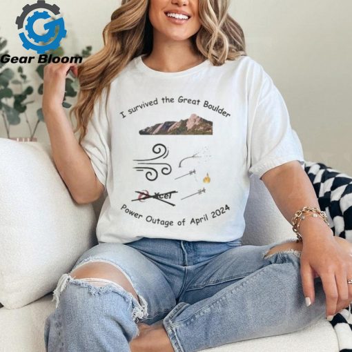 I Survived The Great Boulder Power Outage Of April 2024 Shirt