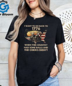 I Want To Go Back To 1776 When This Country Had Some Balls 3 4 Sleeve Raglan