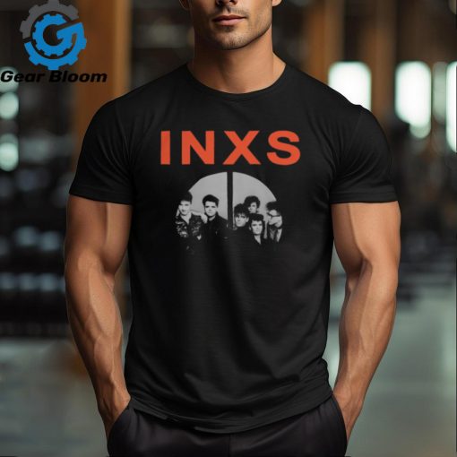 INXS Merch INXS Peace Sign Black T Shirt