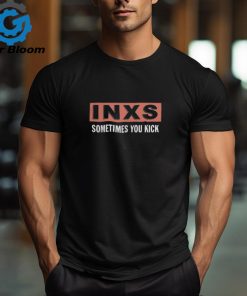 INXS Merch Sometimes You Kick Black T Shirt