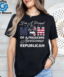 I’m A Proud Mom Of A Freaking Awesome Republican 3 4 Sleeve Raglan shirt Copy