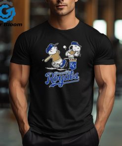 Kansas City Royals Charlie Brown Snoopy Baseball T Shirt