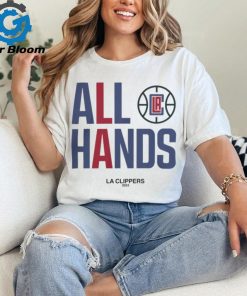 LA Clippers Unisex 2024 All Hands NBA Playoffs Mantra T Shirt