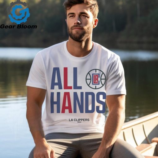 LA Clippers Unisex 2024 All Hands NBA Playoffs Mantra T Shirt