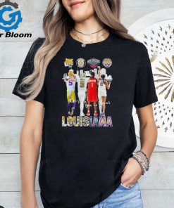 Louisiana Sport Team Champions 2024 Skyline Signatures Shirt