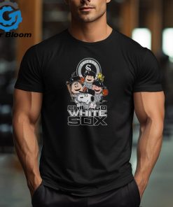 MLB Chicago White Sox Snoopy Charlie Brown Woodstock The Peanuts Movie Baseball T Shirt Unisex Standard T Shirt