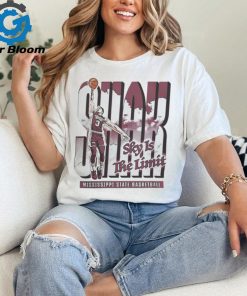 Mississippi State NIL Store Shakeel Moore Sky Is The Limit Cartoon T Shirt   Unisex Standard T Shirt