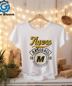 Mizzou Tigers Baseball Stripes Off White T Shirt