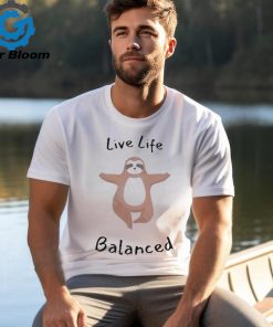 Msg Live Life Balanced Sloth T shirt