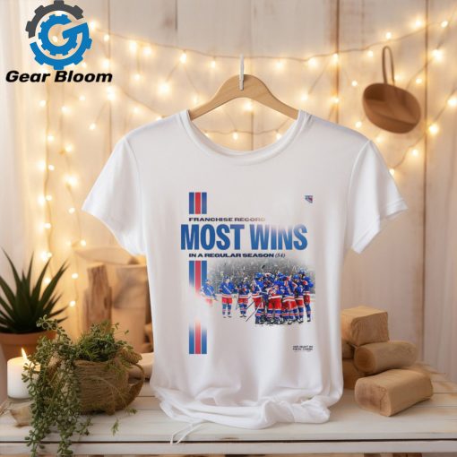 New York Rangers Franchise Record Most Wins In A Regular Season NHL Classic T Shirt