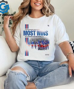 New York Rangers Franchise Record Most Wins In A Regular Season NHL Classic T Shirt