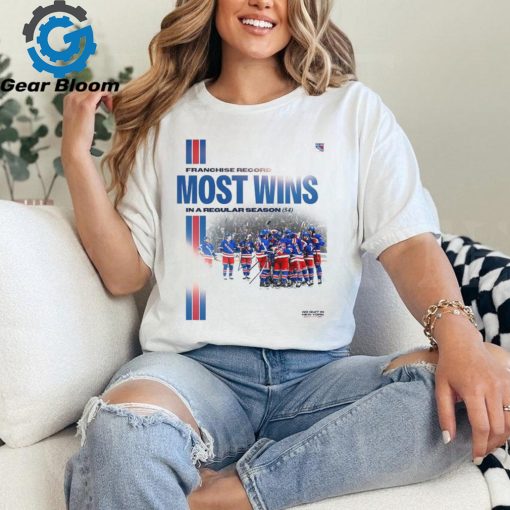 New York Rangers Franchise Record Most Wins In A Regular Season NHL Classic T Shirt