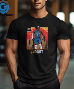 OKC Thunder Luguentz Dort Skyline Player T Shirt