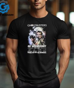 Official Ghostbusters 40th Anniversary 1984 2024 Thank You For The Memories Signatures Shirt