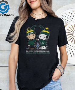 Official Peanuts Snoopy And Charlie Brown Oregon Ducks 2024 Pac 12 Conference Champions Tee Shirt