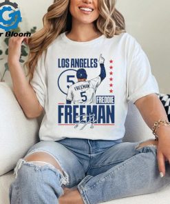 Official freddie Freeman 5 Baseball Player MLB Dodgers Signature Shirt