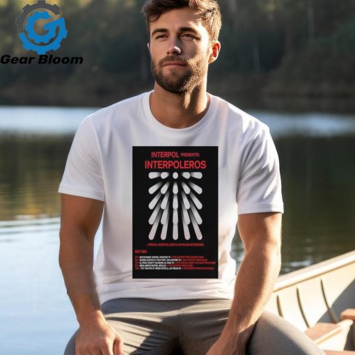 Official interpol May Tour 2024 Poster Shirt