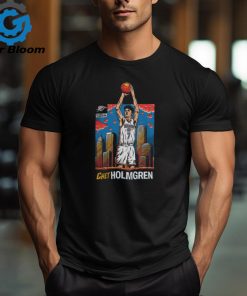 Okc Thunder Chet Holmgren Skyline Player T Shirt