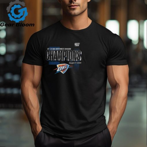 Oklahoma City Thunder 2024 Northwest Division Champions Locker Room T Shirt