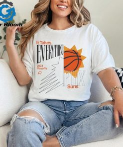 Phoenix Suns 2024 NBA Playoffs It Takes Everything Cream Shirt