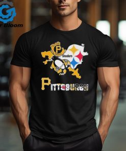 Pittsburgh Map Sports Teams Logo Shirt