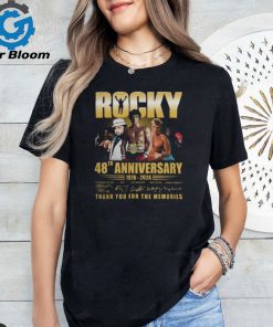 Rocky 48th Anniversary 1976 2024 Thank You For The Memories T Shirt