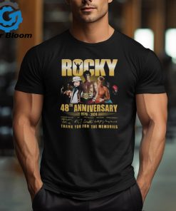 Rocky 48th Anniversary 1976 2024 Thank You For The Memories T Shirt