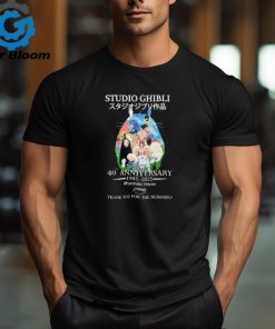 Studio Ghibli 40th Anniversary 1985 2025 Thank You For The Memories Signatures Shirt