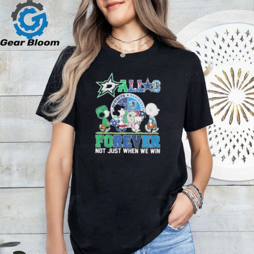 The Peanuts Snoopy And Friends Abbey Road Dallas Sports Forever Not Just When We Win Shirt