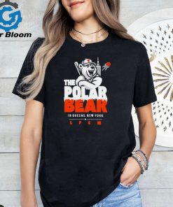 The polar bear in queens New York baseball shirt