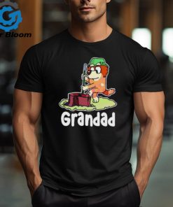 Top retro Bluey Grandad Family Cartoon Shirt