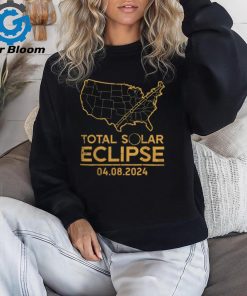 Total Solar Eclipse Map 04.08.24 Totality Shirt