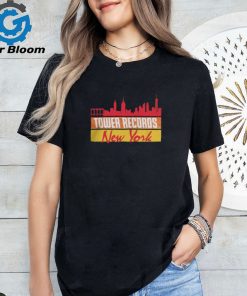 Tower Records Merchandise Black Tower Records New York Skyline T Shirt