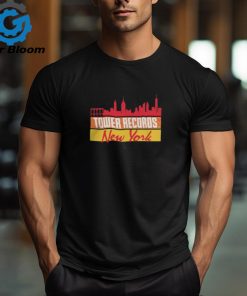 Tower Records Merchandise Black Tower Records New York Skyline T Shirt