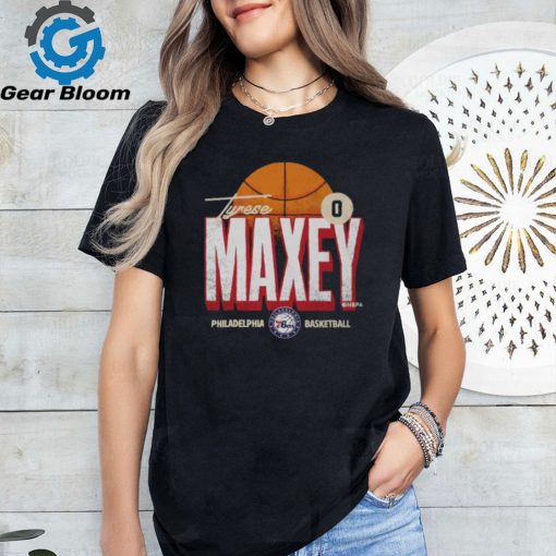 Tyrese Maxey Philadelphia 76ers Label T Shirt