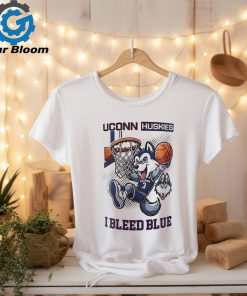 Uconn Huskies 2024 Basketball National Champions Mascot I Bleed Blue Shirt