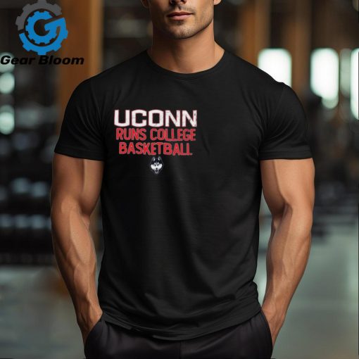 Uconn Runs College Basketball Ladies Boyfriend Shirt