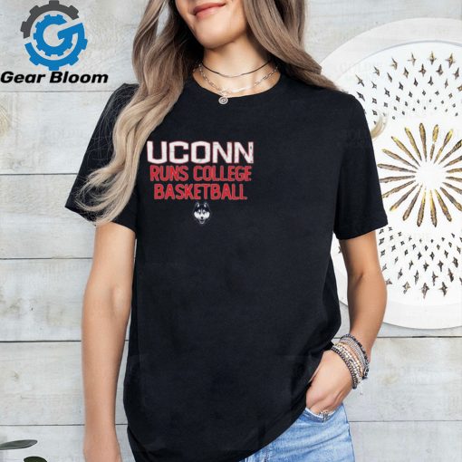 Uconn Runs College Basketball Ladies Boyfriend Shirt