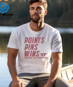 Virginia Tech Wrestling Points Pins Wins T Shirt