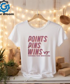 Virginia Tech Wrestling Points Pins Wins T Shirt