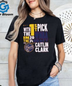 With The First Pick In The 2024 Indiana Fever Caitlin Clark Ladies Boyfriend Shirt