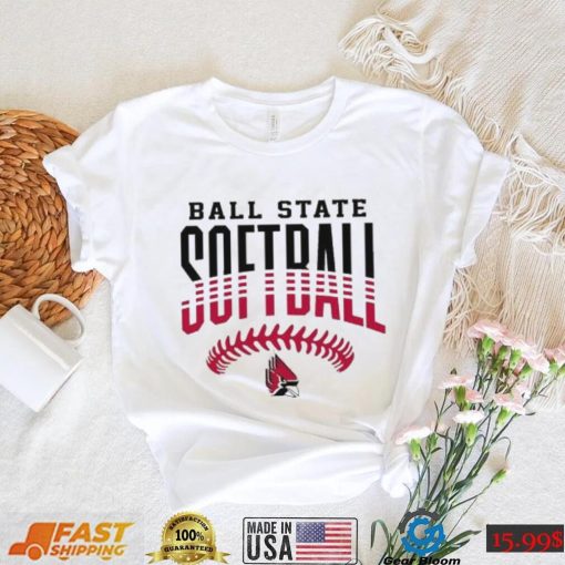 Ball State Cardinals University Softball 2024 Logo T shirt