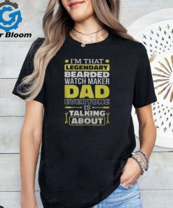 Bearded Watch Maker Dad And Horologist For Father’s Day Men’s T shirt
