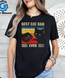 Best Cat Dad Ever Cat Dad Father Vintage T Shirt