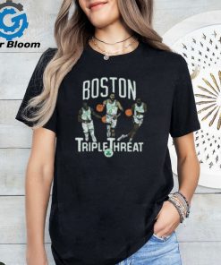 Celtics Triple Threat Holiday Tatum Brown Shirt