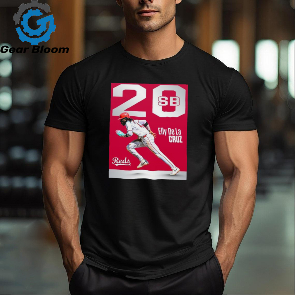 Cincinnati reds the first player to 20 and 21 stolen bases is elly de la cruz shirt