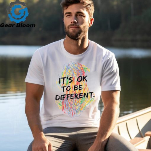 Colorful Crayon It’s Ok To Be Different Teacher T Shirt