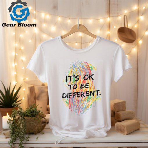 Colorful Crayon It’s Ok To Be Different Teacher T Shirt