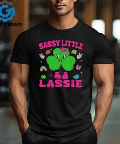 Cute Sassy Little Lassie St Patricks Day Girls Kids Shirt