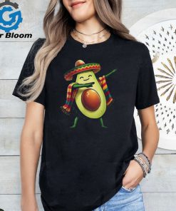 Dabbing Mexican Poncho Avocado Cinco De Mayo T Shirt